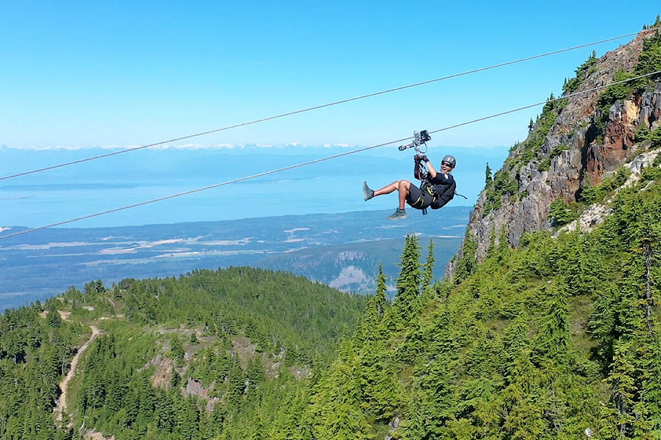 Ziplining is just one of the activities available at Mt. Washington Alpine Resort this summer. Photo courtesy Mt. Washington