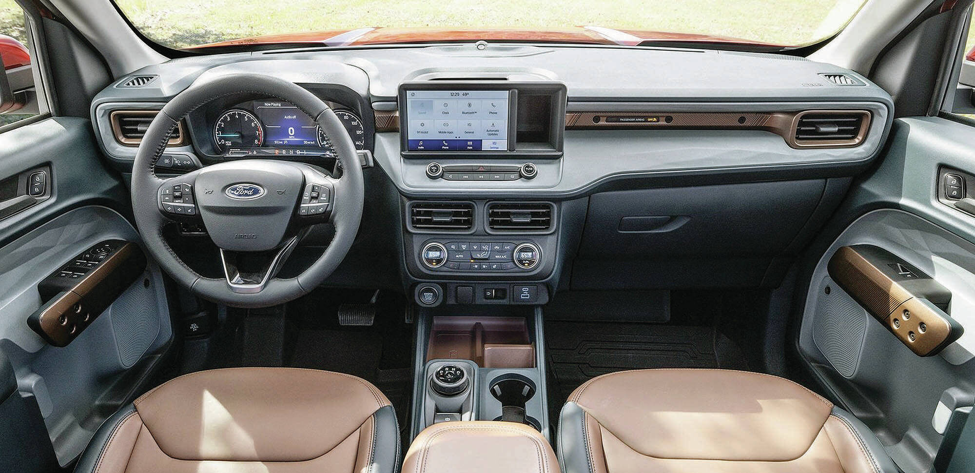 The interior gives off a minimalist vibe that fits nicely with the MaverickÂ’s purpose in life and its base price is below the $30,000 threshold in Canada.