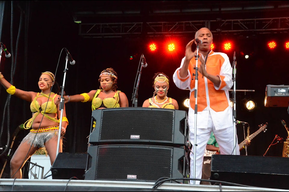 Nigeria’s Femi Kuti and the Positive Force provided some Afrobeat at the Vancouver Island MusicFest Friday night. Photo by Mike Chouinard