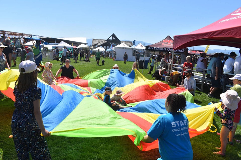 Kids having fun at Nautical Days in Comox. Photo by Terry Farrell