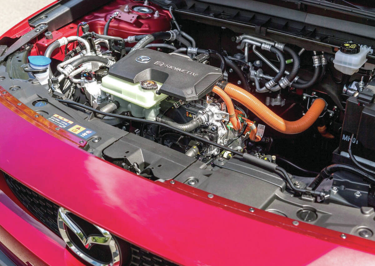 The big question: Will buyers go for the $44,000 MX-30 when it has only 160 kilometres of estimated range and 143 horsepower? The trade-off could be a reasonably luxurious look and feel. PHOTO: MAZDA