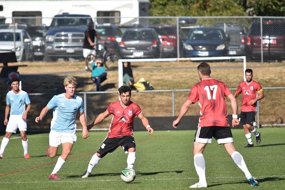 Comox Valley United hosted the Westcastle Lakers Saturday at the Vanier turf field. Scott Stanfield photo