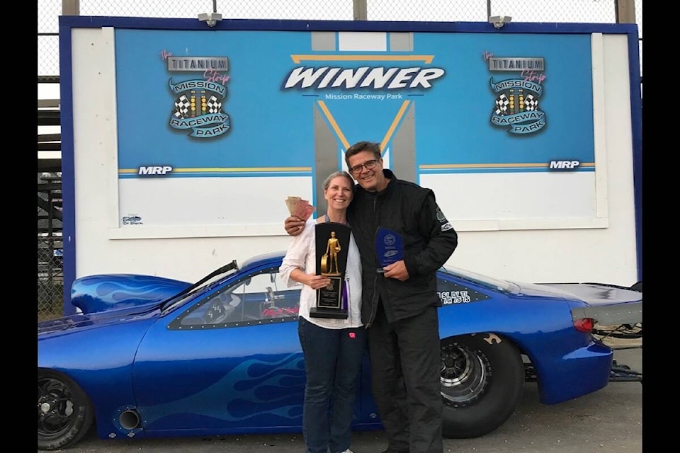 Otto and Leslie Schulte in the Winners Circle. Photo supplied