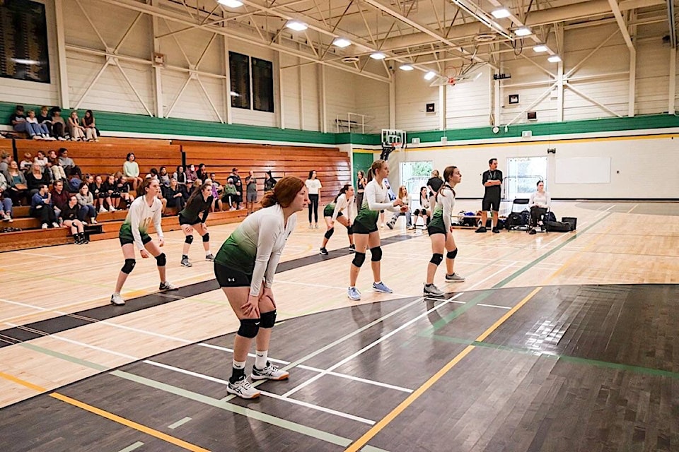 Vanier’s junior girls volleyball team placed fifth at a tourney at Camosun College, Tuesday in Victoria. Dave Ingram photo