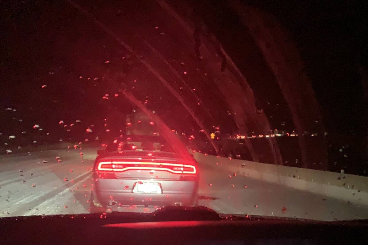 Highway 3 near Princeton at about 8 p.m. Nov. 3. (Twitter)