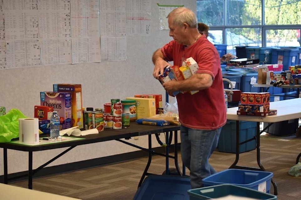 Sharing the Christmas Spirit food hamper program is running this year out of the old BC Assessment building in Courtenay. Scott Stanfield photo