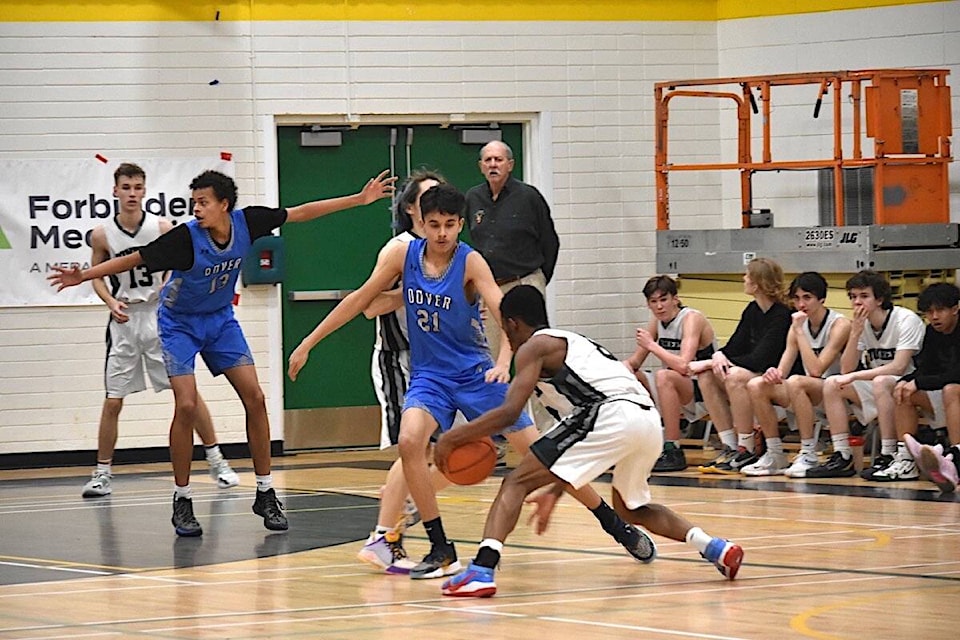 Vanier’s senior boys basketball hosted team Dover Bay Tuesday, Jan. 24. The Nanaimo side won 79-55. Scott Stanfield photo