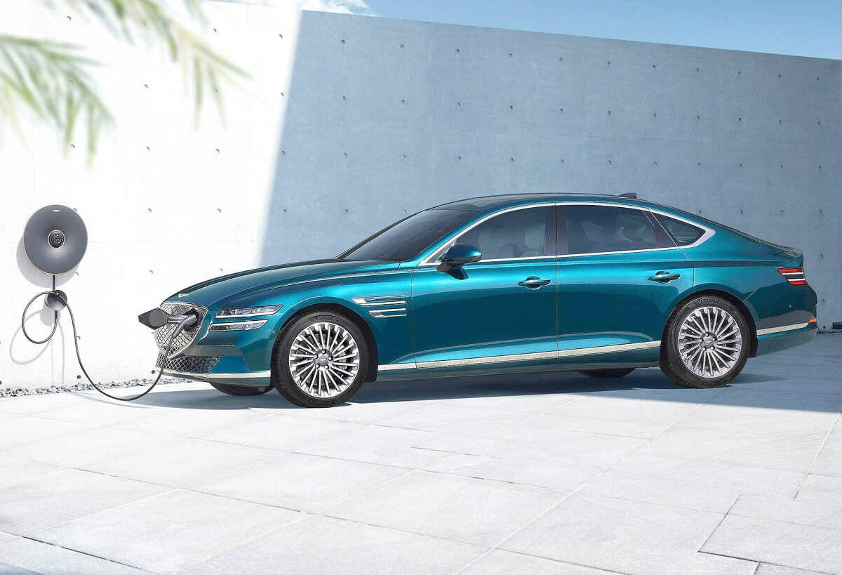 According to Genesis, a full charge using a 240-volt Level 2 home station takes about eight hours. PHOTO: GENESIS
