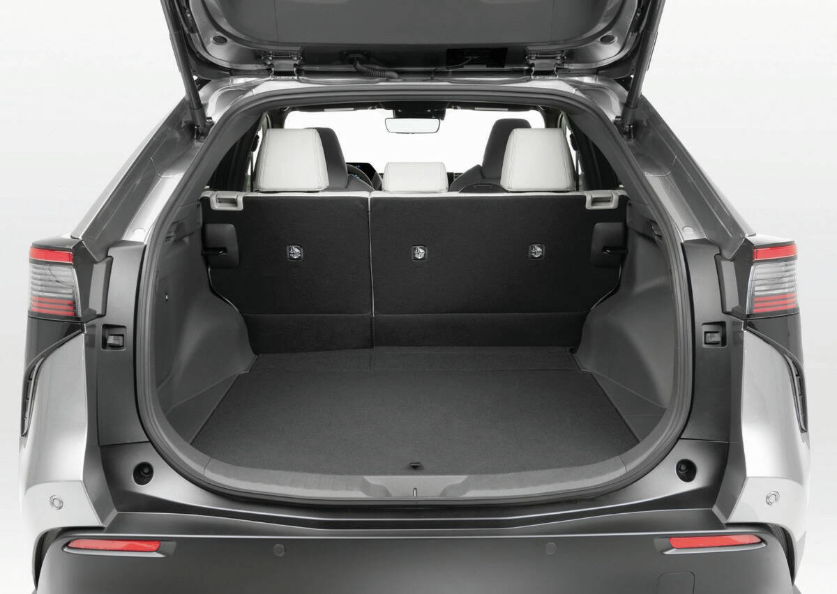 Toyotas new e-TNGA platform will underpin future Toyota and Lexus EVs. It provides a reasonably low load floor even though theres an electric motor under it (AWD models). PHOTO: TOYOTA