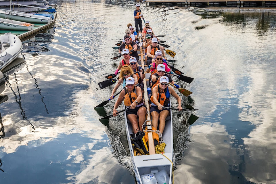 The Hope Afloat dragon boat team is looking for new members for 2023. Photo courtesy Sara Kempner Photography