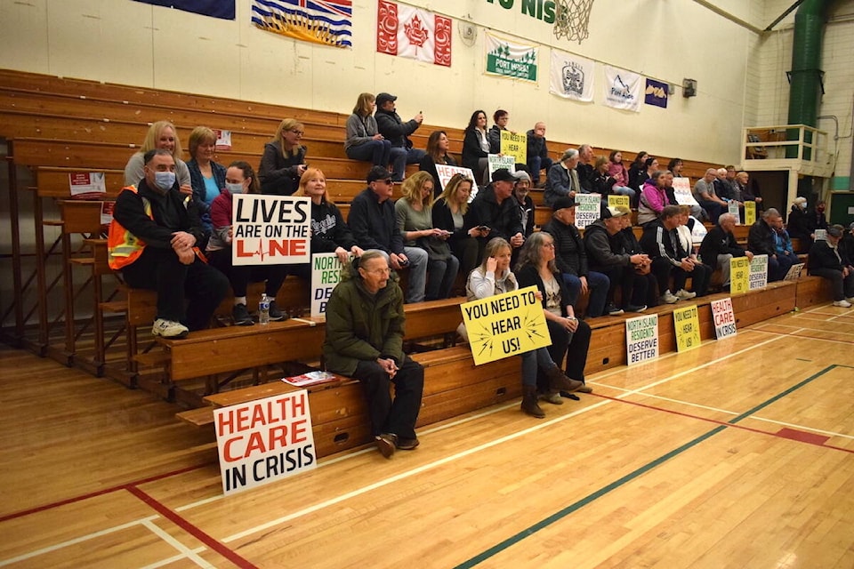 A health-care rally drew hundreds of frustrated residents from all over the North Island to the Town of Port McNeill on Saturday, March 11. (Tyson Whitney - North Island Gazette)