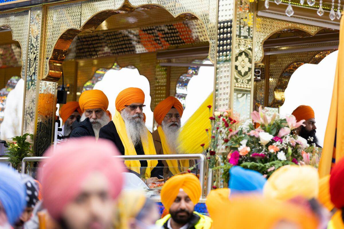 Surrey’s Vaisakhi parade in Surrey on Saturday, April 22, 2023. (Photo: Anna Burns)