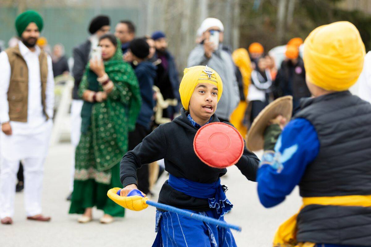 Surrey’s Vaisakhi parade in Surrey on Saturday, April 22, 2023. (Photo: Anna Burns)