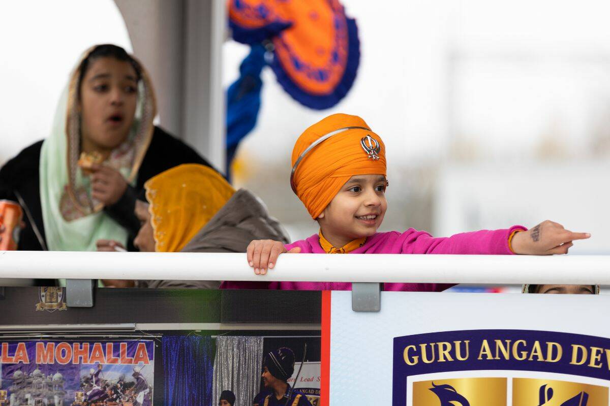 Surrey’s Vaisakhi parade in Surrey on Saturday, April 22, 2023. (Photo: Anna Burns)