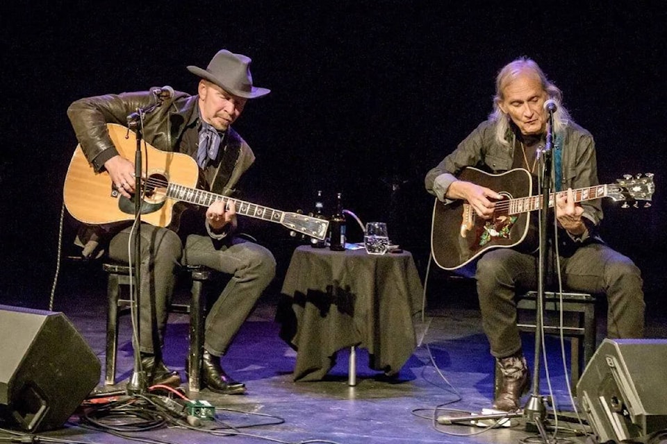 Dave Alvin & Jimmie Dale Gilmore have three shows at this year’s Vancouver Island MusicFest, including Saturday night, 9:15 on the main stage. Photo via jimmiedalegilmore.com, courtesy Julie Gelfand