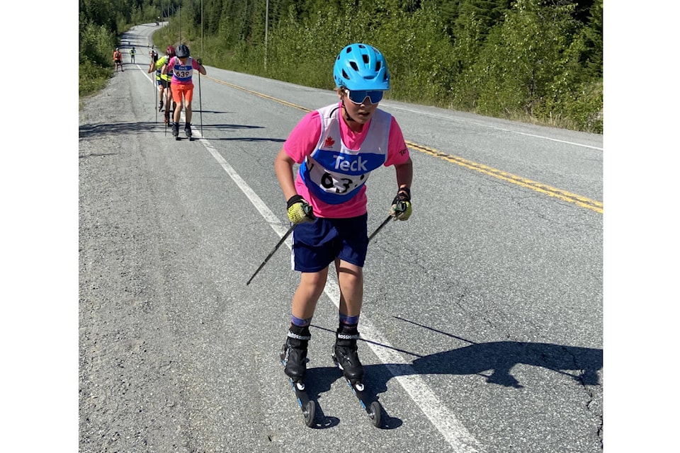 Strathcona Nordics junior team members attended the BC Talent Squad (BCTS) spring camp in Whistler earlier this month. The camp culminated with Sunday morning’s trail runs ranging from 13 to 18 km in distance, and 400 to 700m in elevation gain. Photo supplied