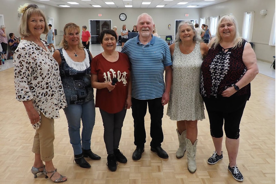 Local line dance instructor, Nimisha Jimenez, and five other instructors, I organized a Line Dance Social in Cumberland on May 27. It was a huge success, with 55 people registered for it. “Though it was not promoted as a fundraising event, we the instructors voted unanimously to give the proceeds to a favourite charity. I opted to give it to Sunday Station Feed, which coincidentally started its program in 2020, the same time that I started to teach line dance. “I’ve been wanting to have a fundraiser for a local charity for a long time. It finally happened through this line dance social. And it won’t be the last.” $275 was raised ($5 entry fee) for the Sunday Station. Pictured are the line dance Instructors who made it happen: L to R - Judy Palipowski, Mona Burgess, Nimisha Jimenez, Doug Harrison, Darlene Birtwistle, Joan Doucette-Wydenes.