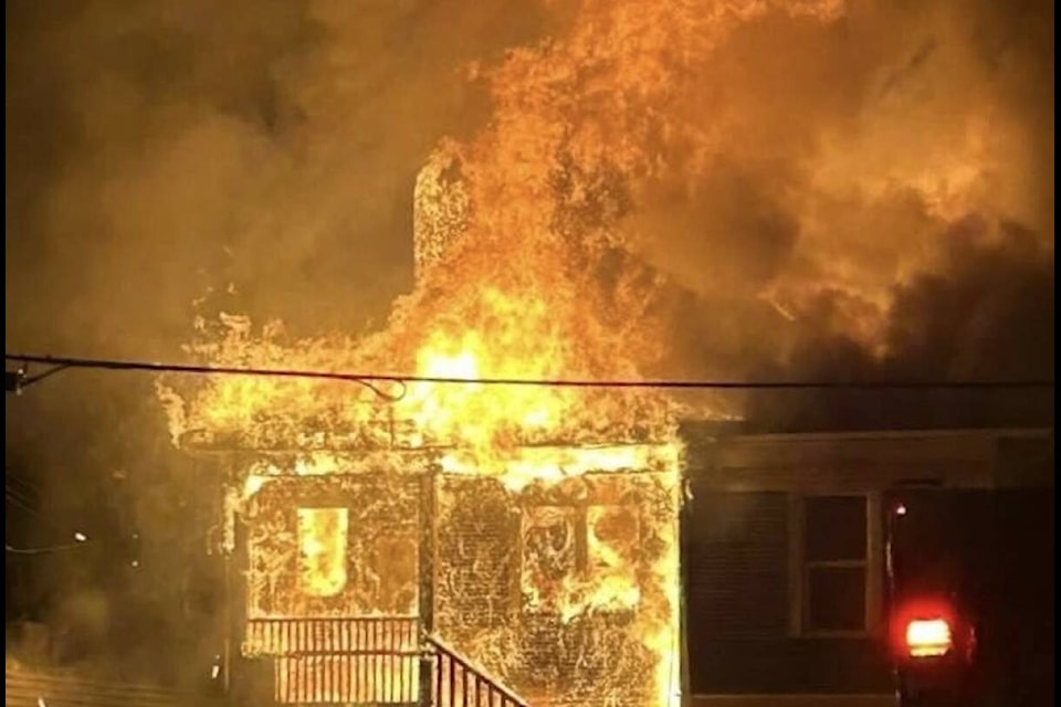 A Sunday night fire severely damaged the building at 2531 Government St. (mderkacz04/Instagram)