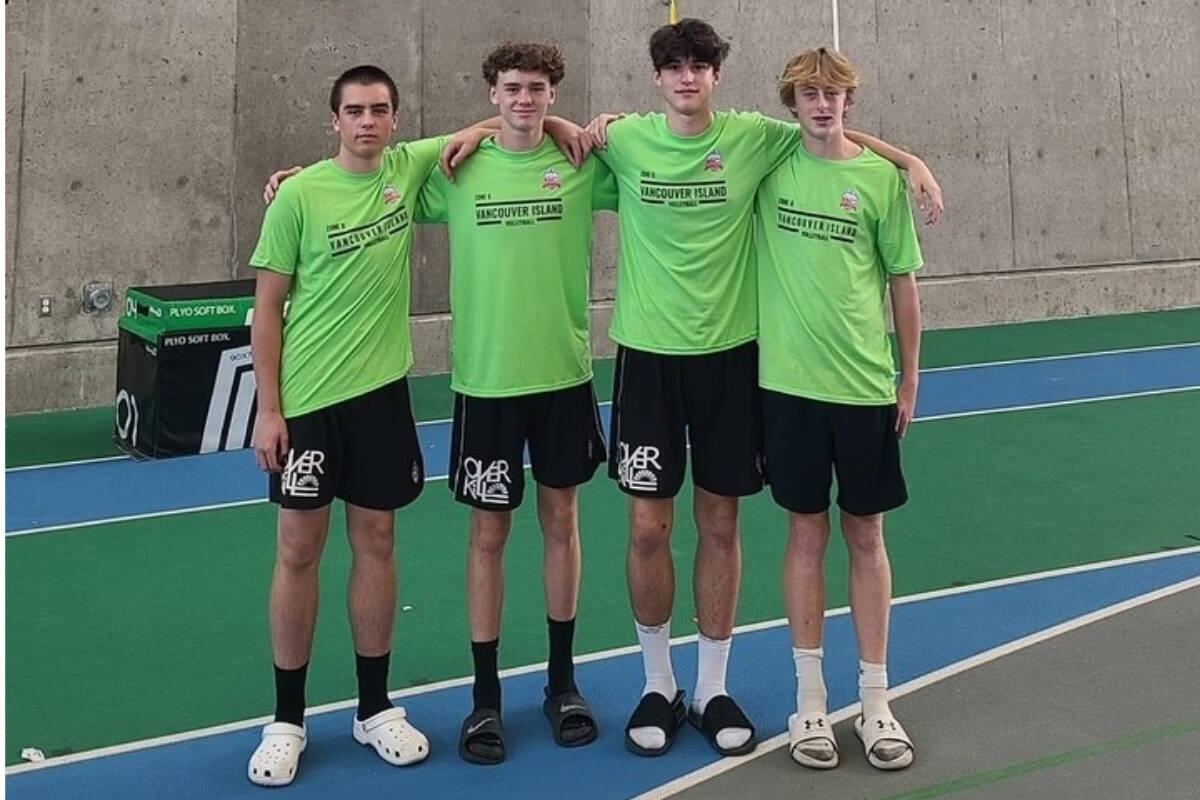 Four Comox Valley players compete at the U15 BC Cup volleyball tourney -  Comox Valley Record
