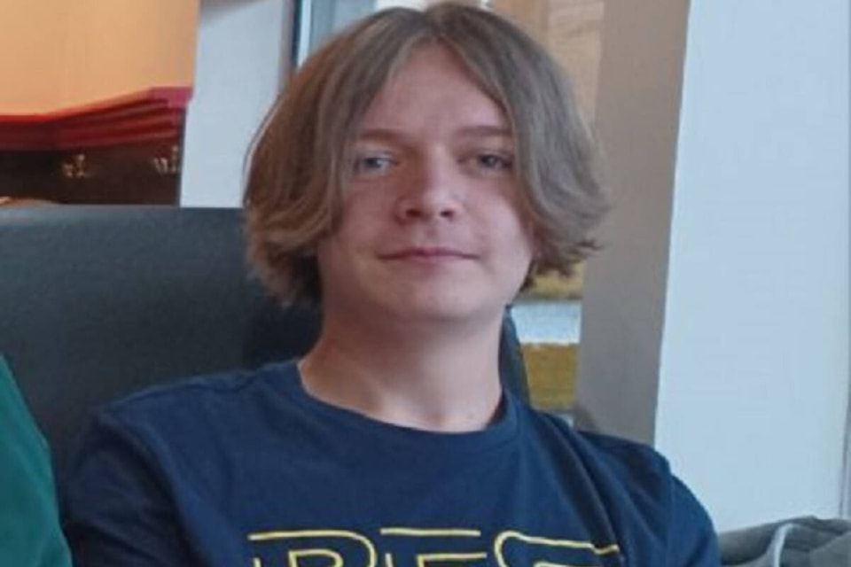 Caiden Morris, 14, was reported missing in the Duncan area on July 29. (Submitted photo)