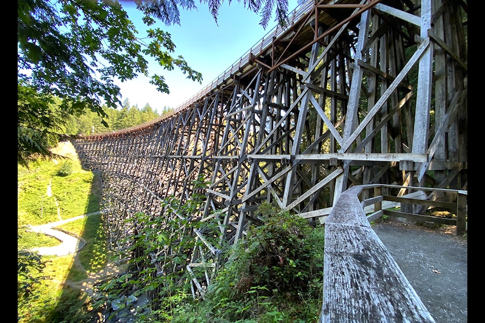 It's hard to believe that the magnificent Kinsol Trestle was originally built by a small crew of 55 men who were were farmers, and general labourers of the area.