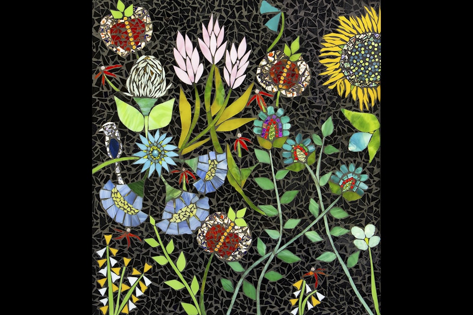 Veronica Scott is showing her mosaic work in one of the display windows at Imagine That! gallery in Duncan this month.