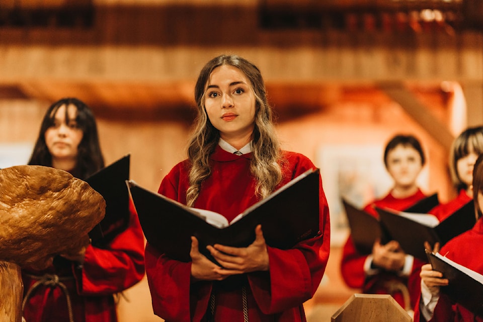 Queen Margaret's School holds their annual Candlelight Carol Service in the schools Heritage Chapel on Sunday, Dec. 9, 2024.