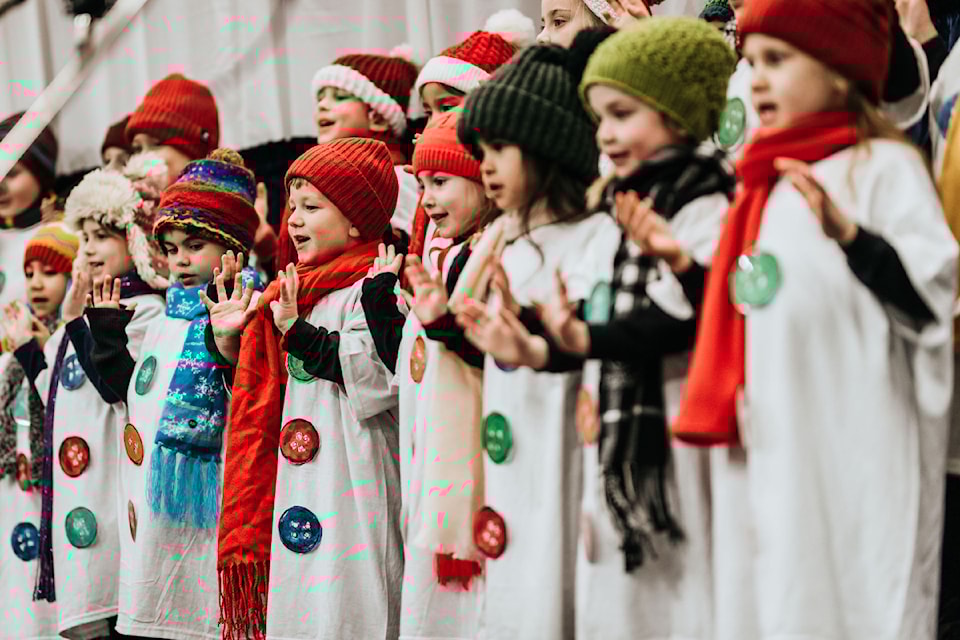 Students from Queen Margaret's School participate in the annual Junior School Christmas Concert.