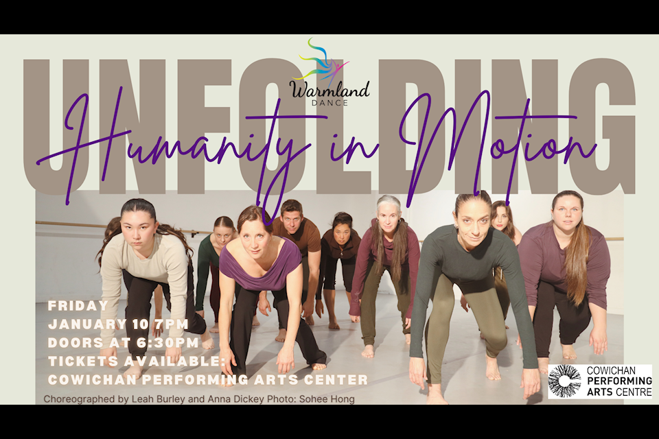 Let the new year unfold with movement as the Warmland Dance group presents 'Unfolding' on Jan. 10.