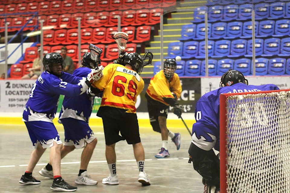 In a battle of Cowichan, the Thunder bested the Rats 12-9 in their second game of the playoffs on Saturday night, July 13. 