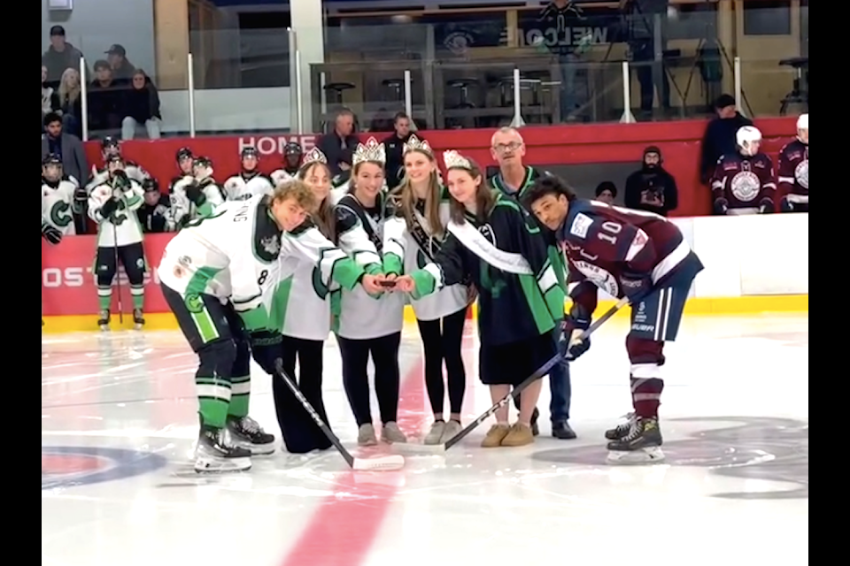 The Cowichan Lake Ambassadors dropped the puck at the Lake Cowichan Kraken's first home game of the season on Sept. 13 against the Comox Valley Glacier Kings.