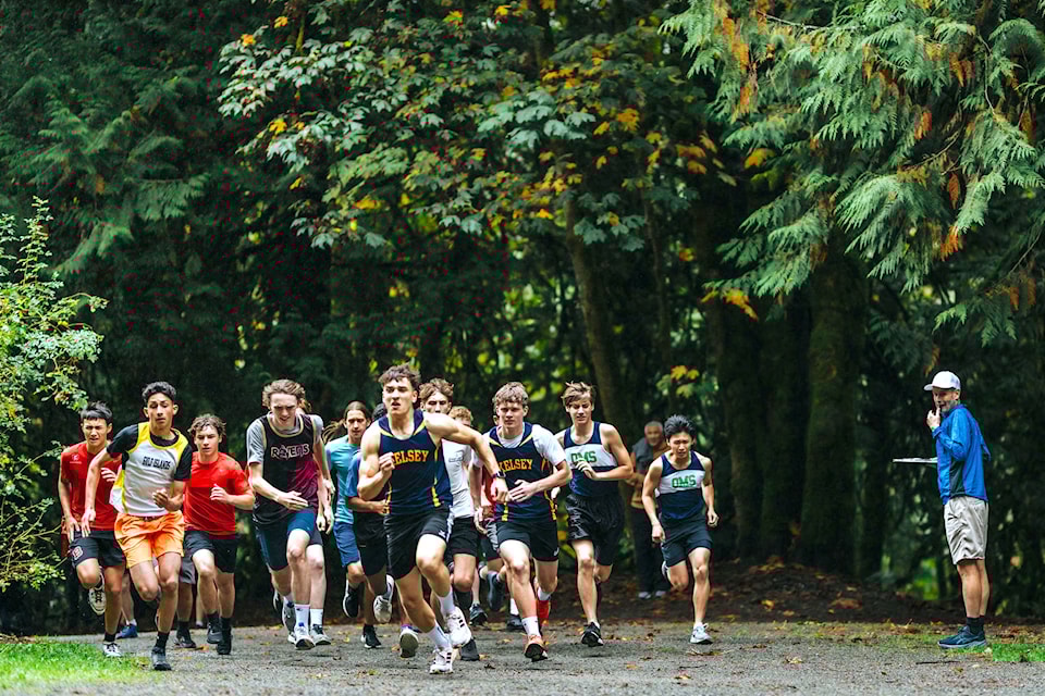 The start of one of the boys' races at the first Series stop, at Bright Angel Park on Sept. 26.