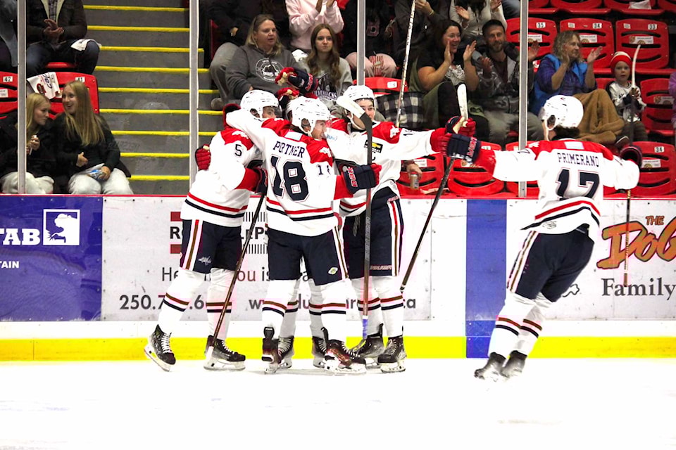 The Cowichan Valley Capitals had six wins and two losses in the month of October.