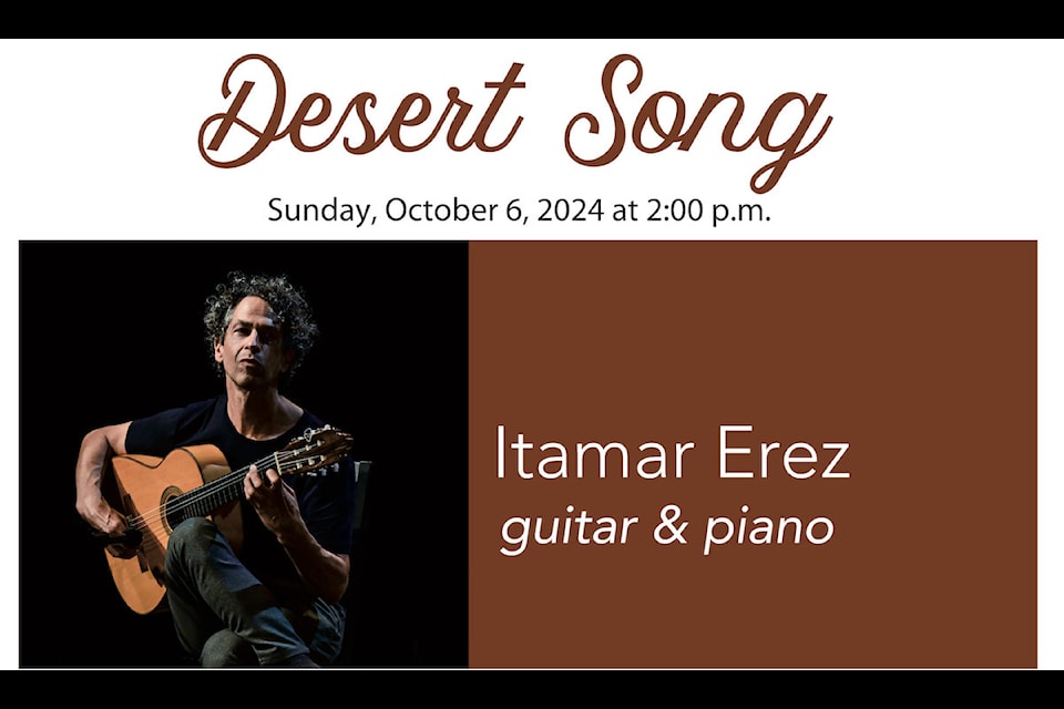 The Chemainus Classic Concerts is kicking off their season with world renowned pianist and guitarist Itamar Erez. Erez will play St. Michael's Church in Chemainus on Oct. 6.