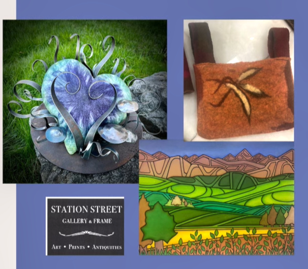 Art lovers will have much to feast their eyes on at the Station Street Gallery this month as local artists will be featured for their mediums of acrylic paintings, metal work, and wool felt scarves. 