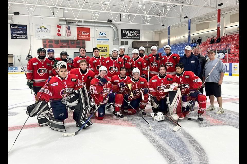 The annual Bill Dellebuur intersquad game took place on Sunday, Sept. 8., raising money for the Cowichan District Hospital Foundation. It was a close contest but Team Red won 10-9 over Team White.