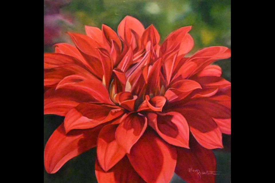 Bev Robertson will be featured in one of the display windows at Imagine That! gallery in Duncan in April. (Bev Robertson artwork)
