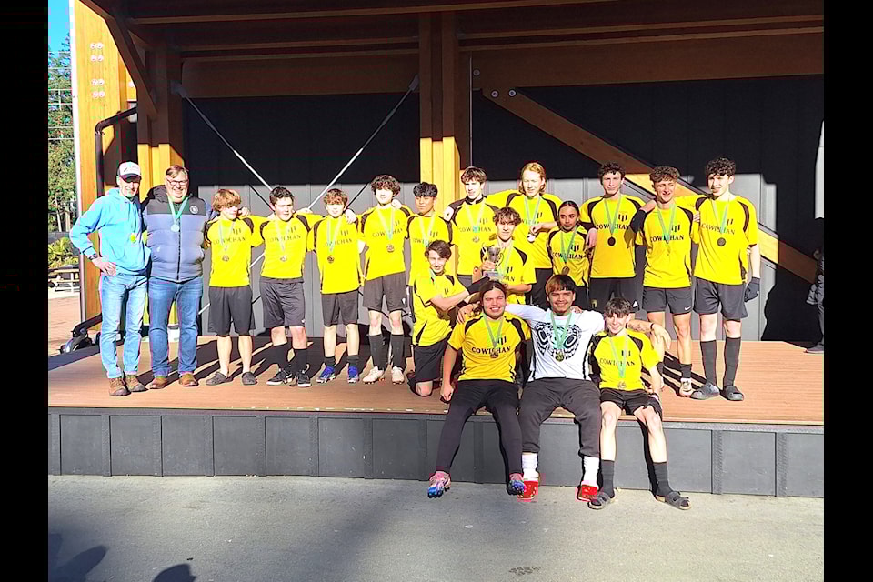 Cowichan Valley Soccer Association's U17 team were victorious in late January in the final of the Tim Satterford Cup at Starlight Stadium.