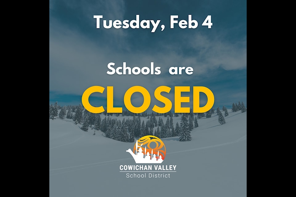 Schools are closed today.