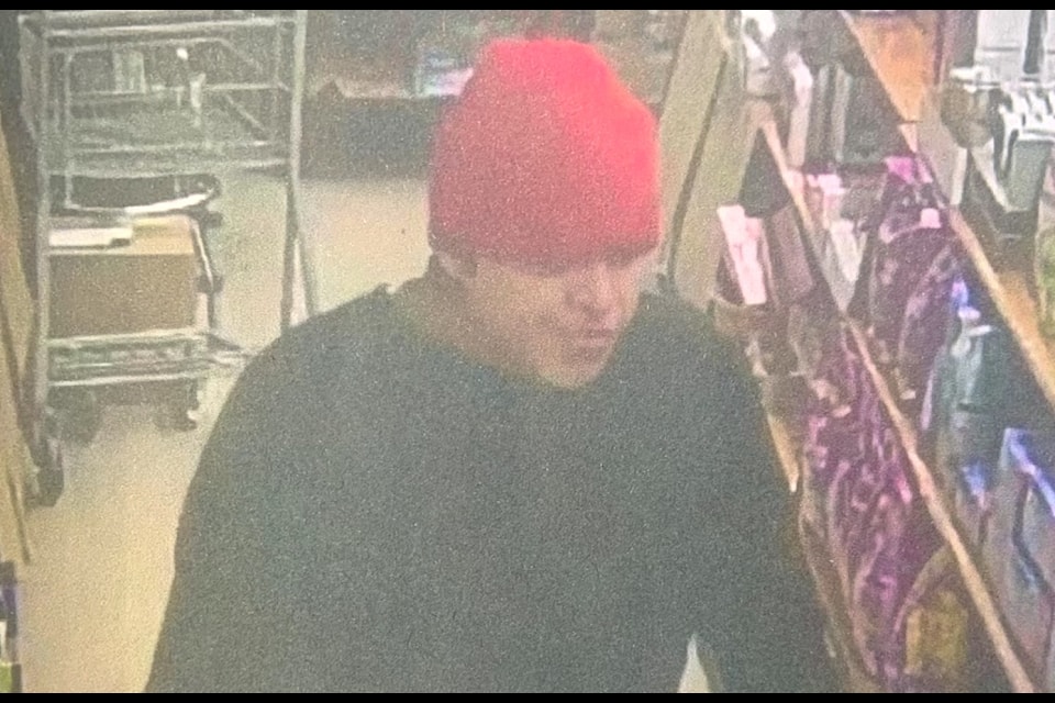 A suspect accused of stealing from Hank's Handimart and assaulting store owner James Kim. 
