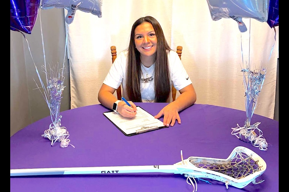 Cowichan's Elora Waardenburg has signed to play lacrosse with McKendree University next season.