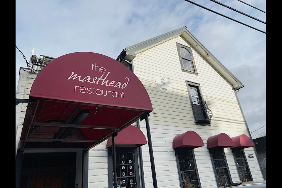The Masthead in Cowichan Bay is open seven days a week at 5 p.m. for dinner and is looking to open their doors earlier for lunch and brunches in the months ahead. (Chadd Cawson/Connector)