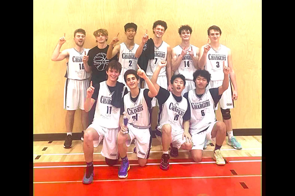 The DCS senior boys basketball team was golden in Ucluelet recently. 