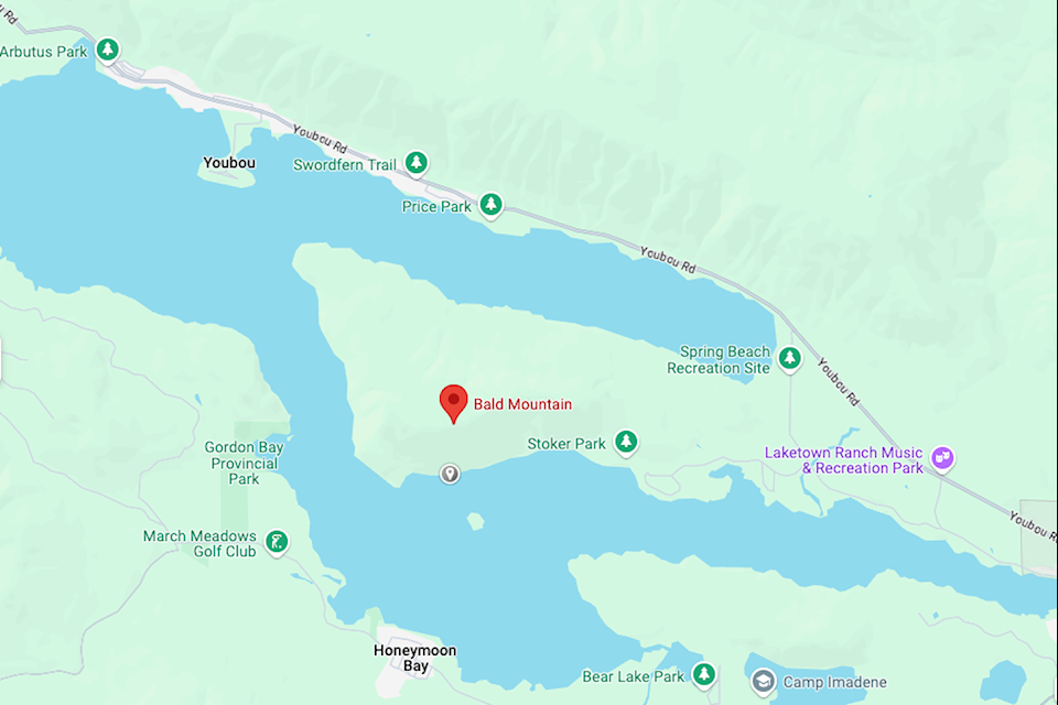 In what Cowichan Search and Rescue are calling a first for the operation, a team was dispatched to Pineapple Beach at the base of Bald Mountain near Honeymoon Bay to collect a man who suspected he'd been bitten by a bat.
