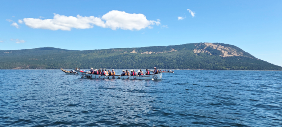On July 12, three RCMP canoes, along with 11 others paddled in the final leg of the 2025 Pulling Together Canoe Journey — a week-long initiative that is dedicated to fostering meaningful relationships between Indigenous communities and policing agencies. Together thy paddled from Mill Bay to Cowichan Bay in a collective act of unity, reconciliation, and shared purpose. (Submitted)