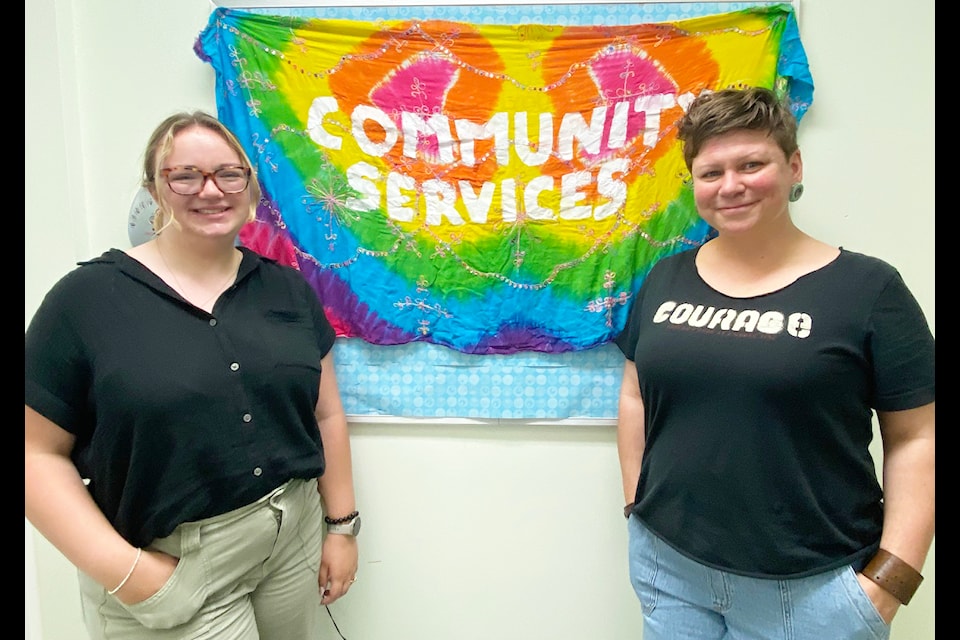 The Cowichan Lake Community Services Society is offering  several fun, and empowering programs for youth this summer including the Youth Leadership Committee. Youth and Child Family Support Workers Rachel Rogers (l), and Christy 'Conch' Konschuh who are gearing up for a summer of empowering young people with their new programs such as YLC which kicks off July 11. (Chadd Cawson/Gazette)
