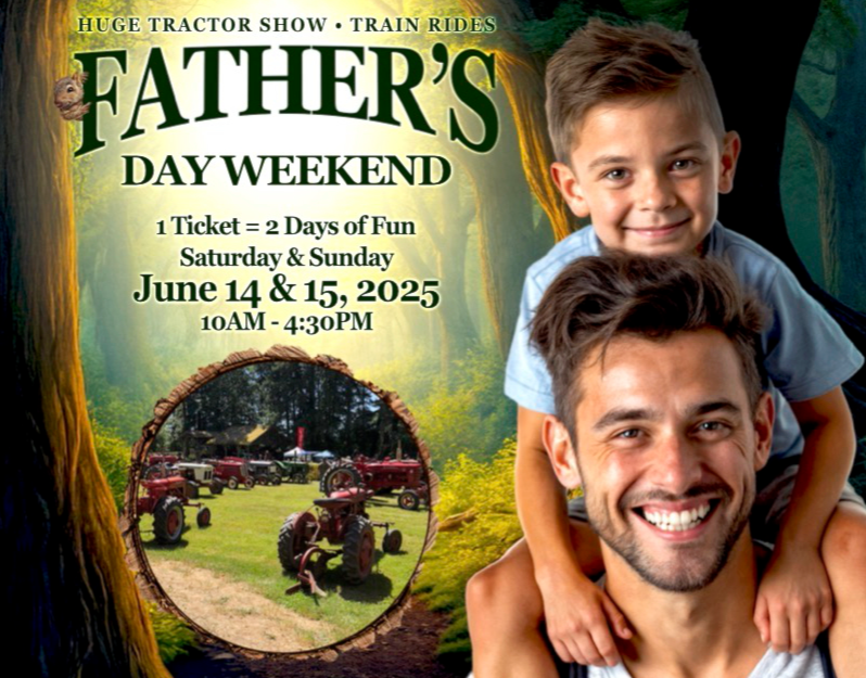 All aboard a fun filled weekend to celebrate dad. The BC Forest Discovery Centre brings back their annual Fathers Day Antique Tractor Show. (Submitted)