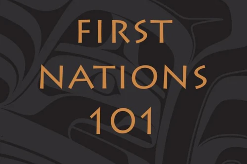 The Cowichan Branch of the VIRL is hosting a virtual author talk with Lynda Gray author of 'First Nations 101'. (Book cover)