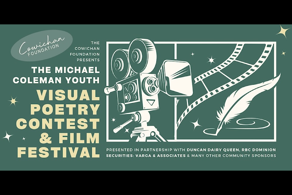 The MC Visual Poetry Contest celebrates its fourth year honouring former community leader and published poet Michael Coleman. Youth share their works at the Cowichan VIU campus on May 22. (Submitted)