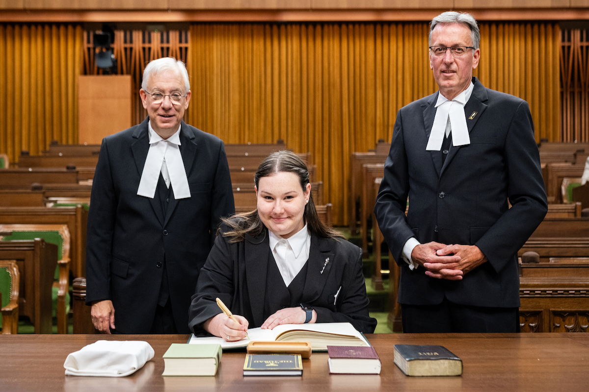 Quw'utsun Secondary graduate sworn in at House of Commons